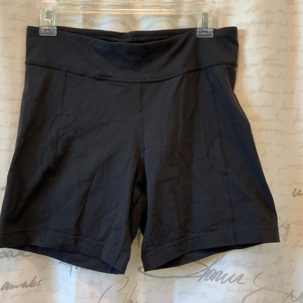 prAna Women's Black 6" Active Shorts Size M Stretchy Hiking Gym Athleisure